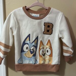12m Bluey sweatshirt (WORE TWICE)